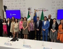 En la firma de convenio estuvo presente también la presidenta del Inmujeres, Nadine Gasman Zylbermann. ESPECIAL