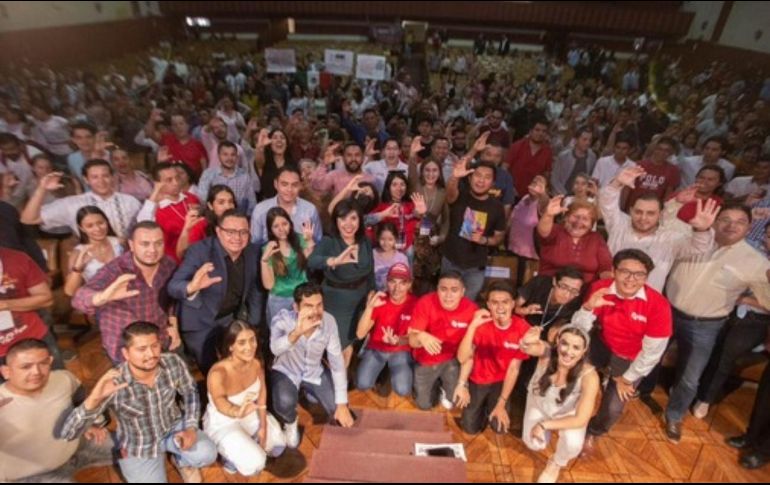Jóvenes jaliscienses apoyan el proyecto de Claudia Sheinbaum. ESPECIAL