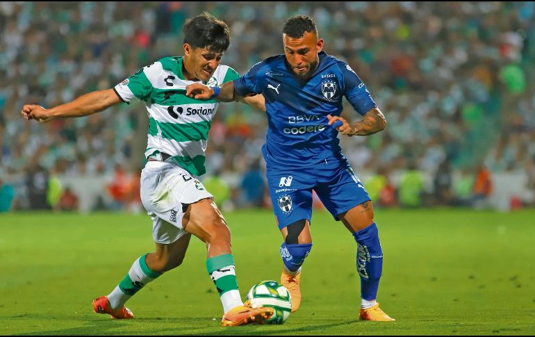 Santos venció a Monterrey en el torneo regular y espera repetir la hazaña para llegar a Semifinales. IMAGO7/S. Perales