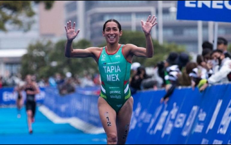 Con un tiempo de 1:53:49, la deportista mexicana superó a la norteamericana T. Knibb y únicamente quedó por detrás de la británica Sophie Coldwell con diferencia de 17 segundos. TWITTER / @CONADE