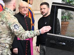 El Vaticano explica que el encuentro entre el Papa Francisco y Zelenski duró unos 40 minutos. EFE / C. Peri