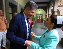 El alcalde Juan José Frangie, en la celebración en el Palacio Municipal de Zapopan. ESPECIAL / Gobierno de Zapopan