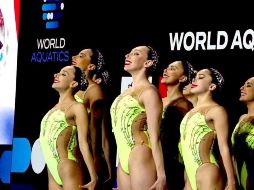 Con un puntaje total de 270.1584, las nadadoras alcanzaron lo más alto del podio tras superar a las selecciones de Italia y Francia. ESPECIAL / COM