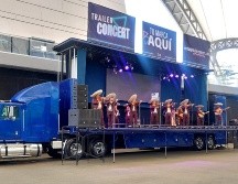 Trailer concert del Primer Festival Estatal del Mariachi “Canta México Canta”. ESPECIAL/MARITZA BALTAZAR.
