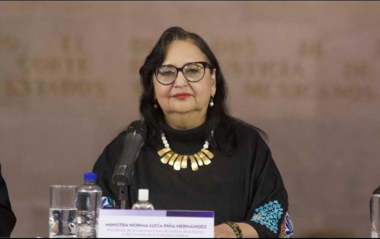 Norma Piña resaltó el papel de las mujeres en la defensa de los derechos humanos. SUN/ARCHIVO