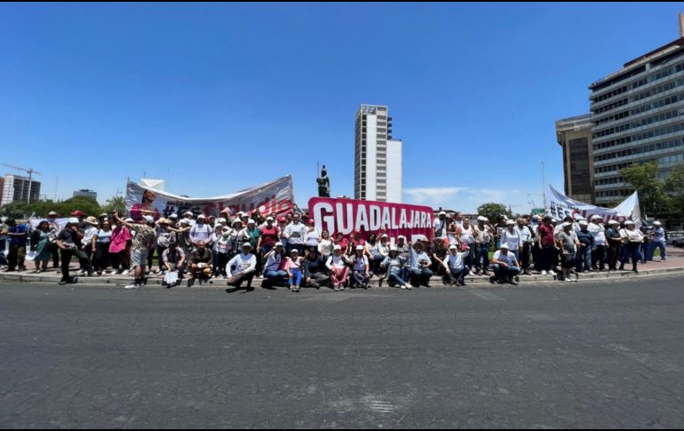 Este sábado cientos de jaliscienses realizaron una brigada masiva a favor de la jefa de gobierno de la Ciudad de México. CORTESÍA
