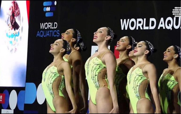 La Selección Mexicana de Natación Artística cerró su participación en la Copa del Mundo con otra medalla de oro. TWITTER / @OlimpismoMex