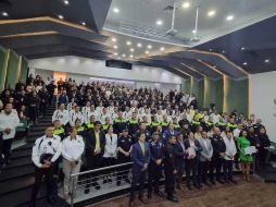 Un total de 382 policías y también bomberos fueron reconocidos con constancias por la Cámara Nacional de Comercio de Guadalajara. EL INFORMADOR / E. Gómez