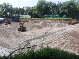 Pese a protestas la construcción del colector pluvial sigue su curso. ESPECIAL/Siapa