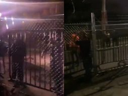 Los vecinos del Parque San Rafael están rodeados de vallas, enmallado y policías. ESPECIAL