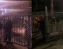 Los vecinos del Parque San Rafael están rodeados de vallas, enmallado y policías. ESPECIAL
