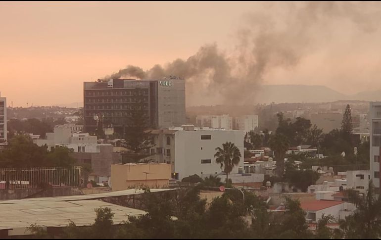 Un hotel en Providencia registró un incendio este martes. ESPECIAL