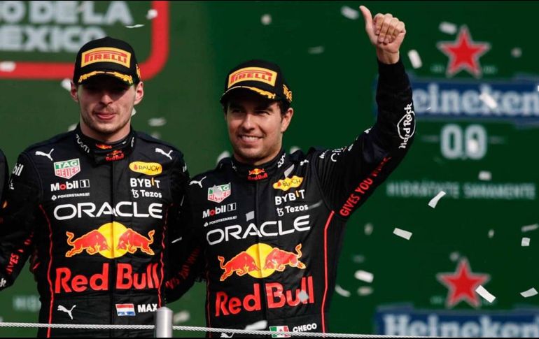 CHECO PÉREZ Y MAX VERSTAPPEN. Los cálculos para hacer este ranking toman en cuenta los puntos obtenidos, competitividad, trabajo en equipo y el talento individual. SUN / ARCHIVO
