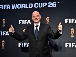 En la ceremonia donde se dio a conocer el logo para el Mundial 2026, el presidente de la FIFA, Gianni Infantino, mencionó que con el cambio en el sistema de competencia habrá más juegos. AFP / F. J. Brown