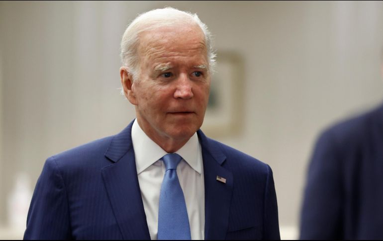Joe Biden brindó algunos detalles sobre proporcionar F-16 para la guerra en Ucrania. EFE/K. Ota