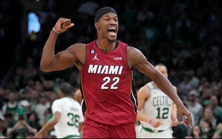 Jimmy Butler encaminó otra remontada del Heat, que ahora está  a dos triunfos de meterse a las finales de la NBA, lo cual puede conseguir en casa, ya que en Miami se jugarán los siguientes dos partidos. AP/C. Krupa