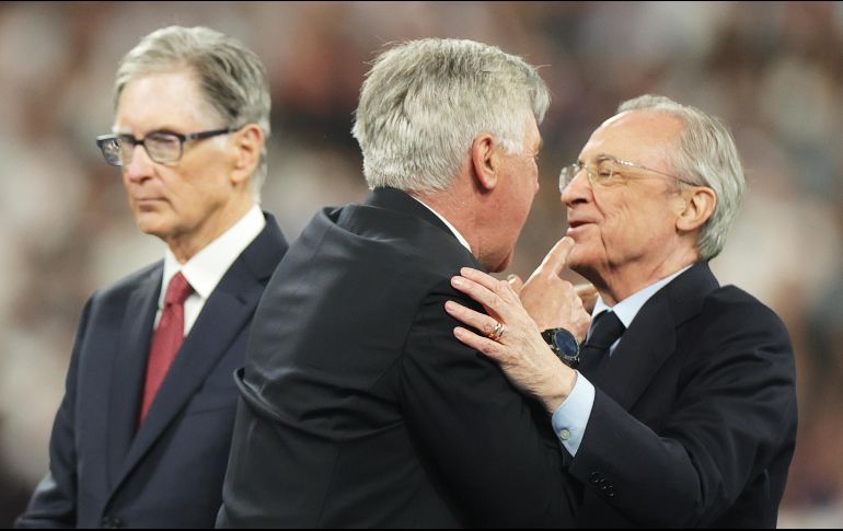 El presidente del Real Madrid, Florentino Pérez, afirmó que Ancelotti cumplirá lo que resta de su contrato. EFE