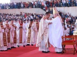 Francisco Robles Ortega celebró el nombramiento de 33 nuevos sacerdotes. EL INFORMADOR/ CARLOS ZEPEDA