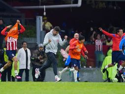 El profe Pauno no pudo ocultar su felicidad por llegar a la gran final. IMAGO7/Rafael Vadillo