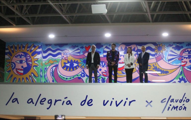 El mural simboliza las cuatro estaciones del año y los eventos que se realizan en Expo Guadalajara. EL INFORMADOR/ ALONSO CAMACHO