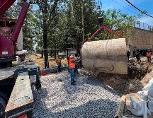 En el Parque San Rafael se lleva a cabo la instalación de un colector pluvial. EL INFORMADOR/ A. NAVARRO
