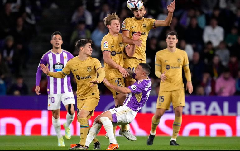 Barcelona fue derrotado con marcador de 3-1 ante el Valladolid. AP/Manu Fernandez