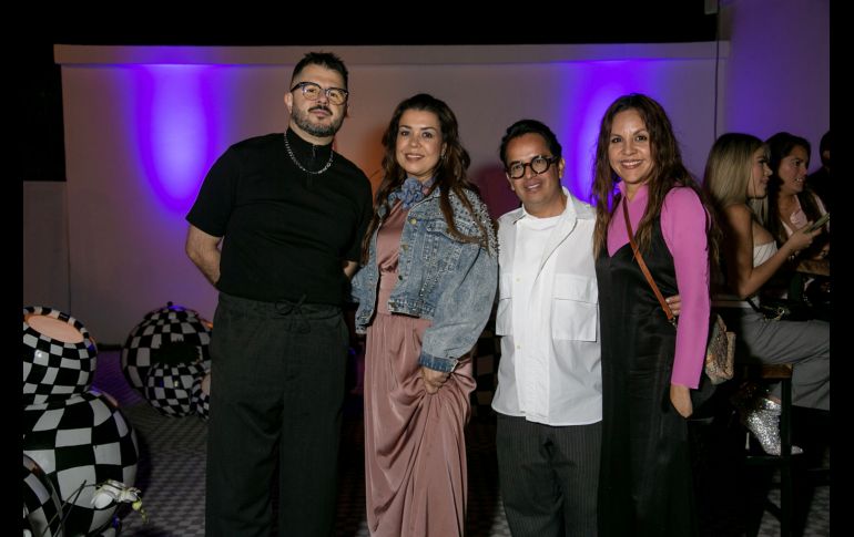 Saúl Lomelín, Karla Arroyo, Luis Hernández y Wendy Pérez. GENTE BIEN JALISCO/ Jorge Soltero