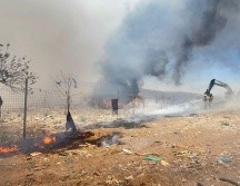 El incendio en la zona de Matatlán es atendido por elementos de la Unidad Estatal de Protección Civil y Bomberos Jalisco y de tres municipios. ESPECIAL