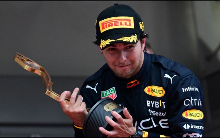 Checo Pérez había sido tercero en 2016, con un Force India, en Mónaco; pero el año pasado ganó por delante de Carlos Sainz y de Max Verstappen. AFP / ARCHIVO