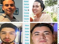 Carlos David, Itzel, Carlos Benjamín,José Alfredo y Arturo desaparecieron en Zapopan.  ESPECIAL