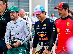 Checo Pérez terminó la primer libre en cuarto lugar con un tiempo de 1:14.038. EFE