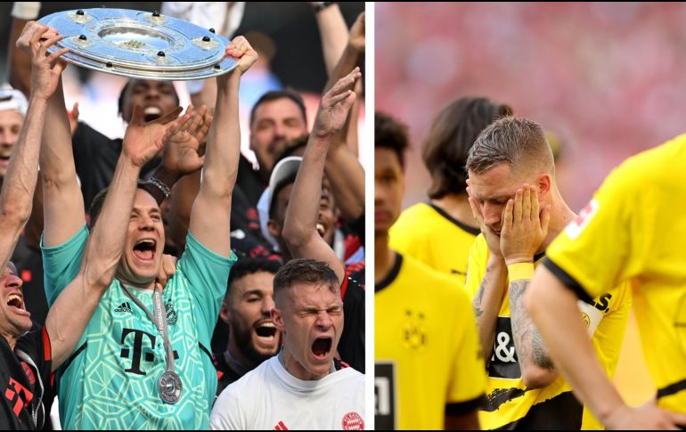Borussia Dortmund dejó escapar la Bundesliga y el Bayern se corona de nueva cuenta. EFE / F. Singerf / F. Vogel