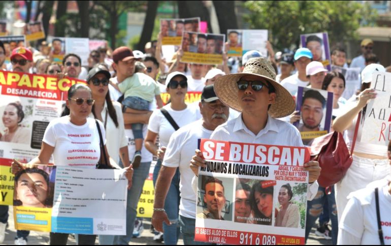 Familiares de los desaparecidos exigen a las autoridades resultados. EL INFORMADOR/A. Camacho