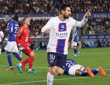 Lionel Messi anotó ayer su gol 496 en ligas europeas, récord histórico. EFE/T. Suárez