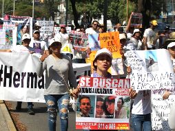 Miles de personas salieron a las calles para denunciar la desaparición de los siete jóvenes. EL INFORMADOR/A. Camacho