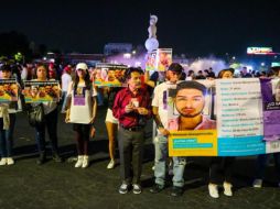 Familiares y colectivos de desaparecidos se manifestaron en la Glorieta Minerva. EL INFORMADOR/ A. Navarro