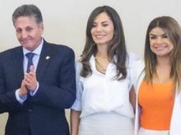 El alcalde Juan José Frangie, Verónica Delgadillo y Gabriel Cárdemas en la Alianza Global por los Cuidados impulsada por ONUMUJERES y el Instituto Nacional de las Mujeres (INMUJERES). ESPECIAL