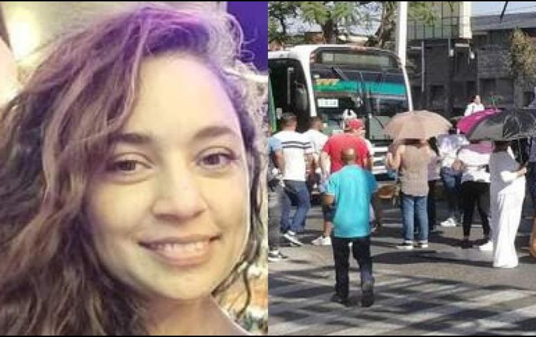 Familiares y amigos de Sandra Analí Ramírez Hernández se manifestaron en Avenida Vallarta. ESPECIAL ESPECIAL