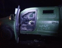 Del enfrentamiento en Teocaltiche, la Secretaría de Seguridad del Estado informa que aseguraron dos vehículos blindados de manera artesanal pertenecientes a un grupo de la delincuencia organizada. ESPECIAL