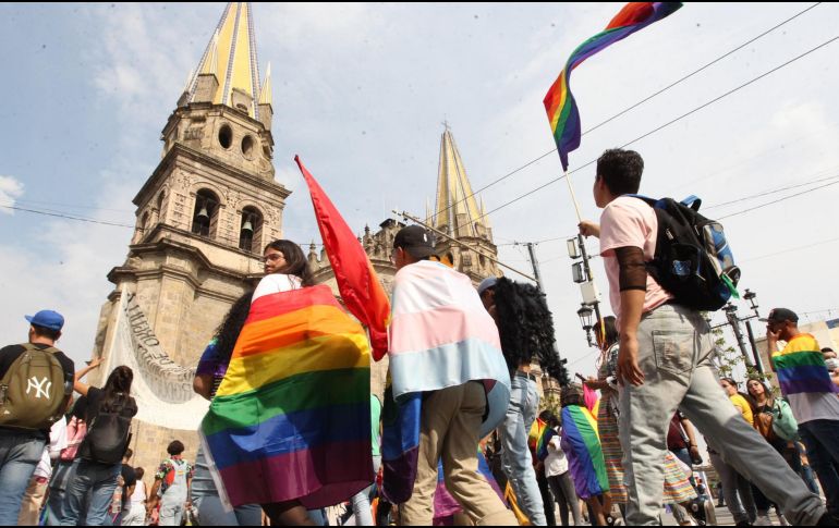 La Marcha del Orgullo en Guadalajara. EL INFORMADOR/ ARCHIVO