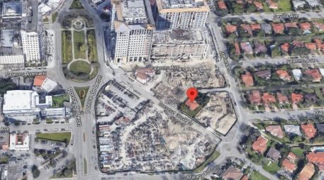 La casa de Orlando Capote está ubicada en medio de un enorme desarrollo inmobiliario en Coral Gables, Florida. BBC/CONDADO MIAMI-DADE