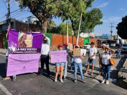 La manifestación se registra por la lateral de avenida Vallarta en la colonia Santa María del Pueblito, en Zapopan. EL INFORMADOR/ E. Gómez