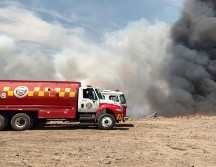 En el vertedero Los Laureles se registra un incendio que está siendo atendido por autoridades. ESPECIAL