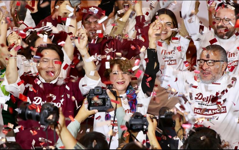 A falta de que se haga oficial por parte de la autoridad, Delfina Gómez sería la nueva gobernadora del Estado de México. SUN