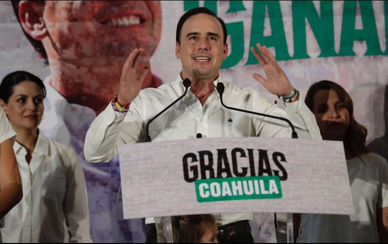 Manolo Jiménez tendría tendencia de voto del 55.7% a 58.1%, según el Instituto Electoral de Coahuila. SUN