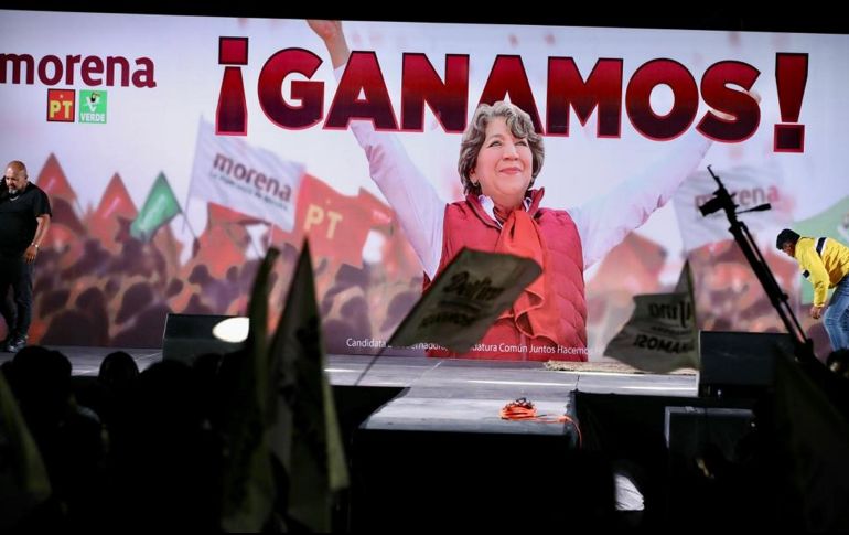 Delfina Gómez es virtual ganadora en Edomex, según conteo rápido. SUN