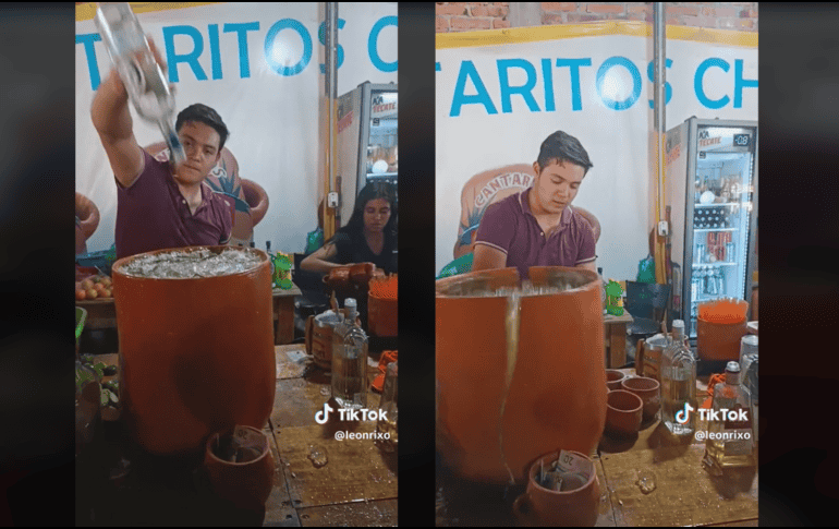 Muchos usuarios en redes sociales calificaron el suceso con el cantarito de tequila como una verdadera desgracia. TIKTOK / leonrixo