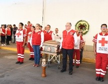 El homenaje fue organizado por la Cruz Roja Jalisco, junto con compañeros, familiares y amistades del voluntario socorrista. ESPECIAL/Cruz Roja Jalisco
