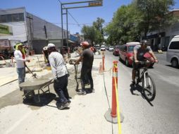 La ciclovía confinada en Avenida Javier Mina será desde Presa del Laurel hasta Belisario Domínguez.  EL INFORMADOR/ C. Zepeda