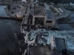 El ataque causará fallas en el suministro de electricidad y de agua potable, también podría afectar a la biósfera. EFE/Telegram Volodímir Zelenski